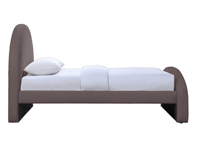 Andaz Chenille Fabric Upholstered Twin Platform Bed