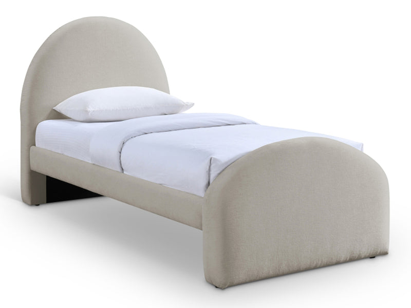 Andaz Chenille Fabric Upholstered Twin Platform Bed