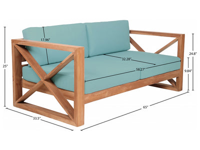 Anguilla 65" Wide Patio Loveseat