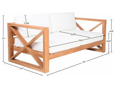 Anguilla 65" Wide Patio Loveseat