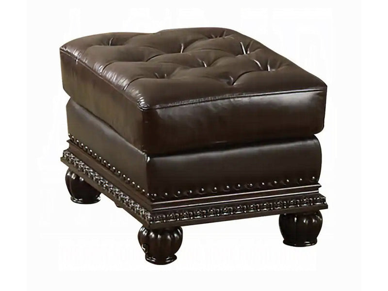 Anondale Top Grain Traditional Leather Living Room Set