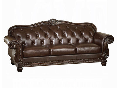 Anondale Top Grain Traditional Leather Living Room Set
