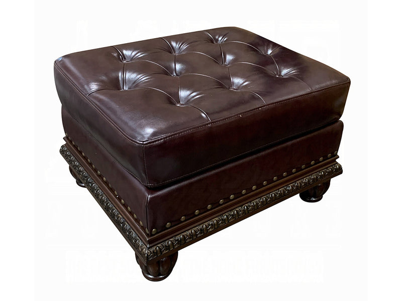 Anondale Top Grain Traditional Leather Living Room Set