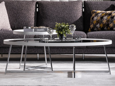 Aqua 51" Wide Coffee Table