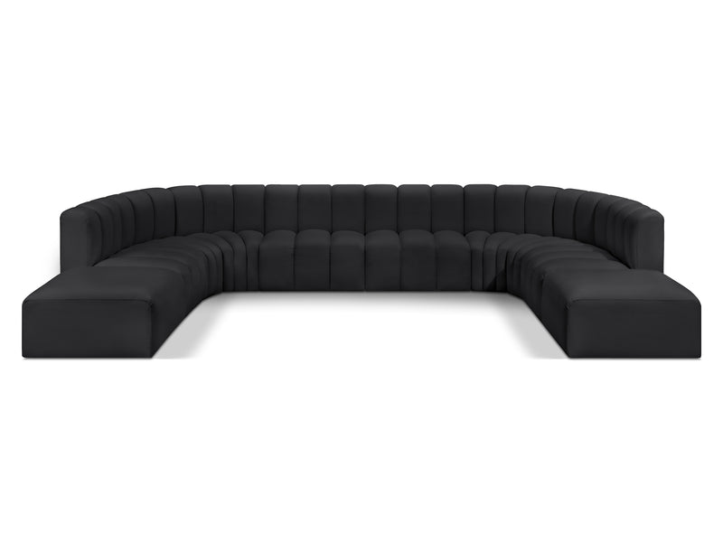 Arc 161" Wide Vegan Leather U Sectional
