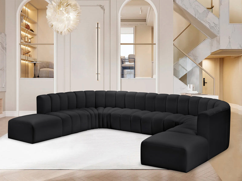 Arc 161" Wide Vegan Leather U Sectional