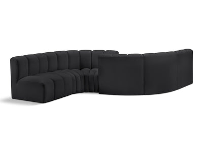 Arc 145" Wide Vegan Leather Modular S Sectional