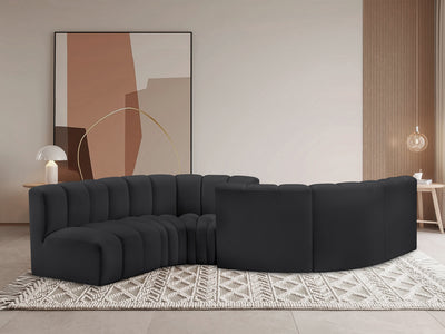 Arc 145" Wide Vegan Leather Modular S Sectional