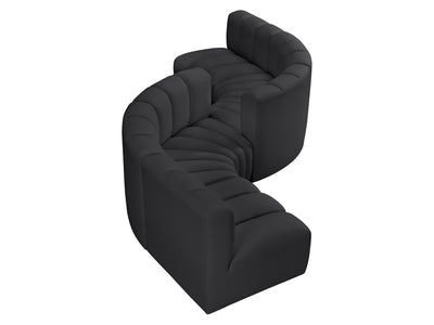 Arc 145" Wide Vegan Leather Modular S Sectional