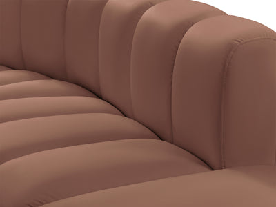 Arc 162" Wide Vegan Leather Oval Sectional