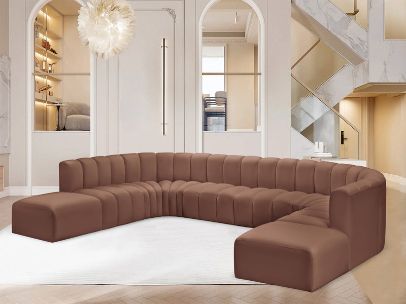 Arc 161" Wide Vegan Leather U Sectional