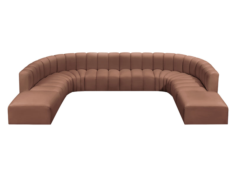 Arc 161" Wide Vegan Leather U Sectional