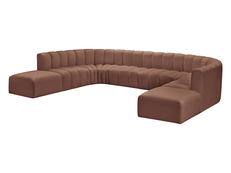 Arc 161" Wide Vegan Leather U Sectional