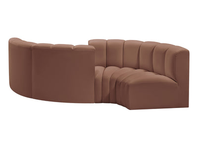 Arc 108" Wide Vegan Leather Modular S Sectional