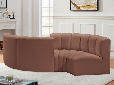 Arc 102" Wide Vegan Leather Modular S Sectional