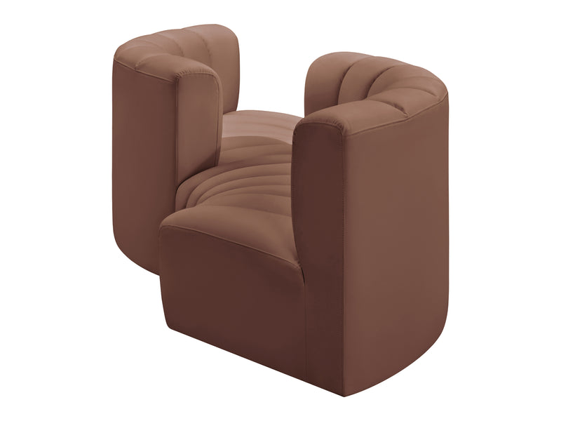 Arc 108" Wide Vegan Leather Modular S Sectional