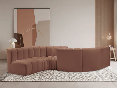 Arc 145" Wide Vegan Leather Modular S Sectional