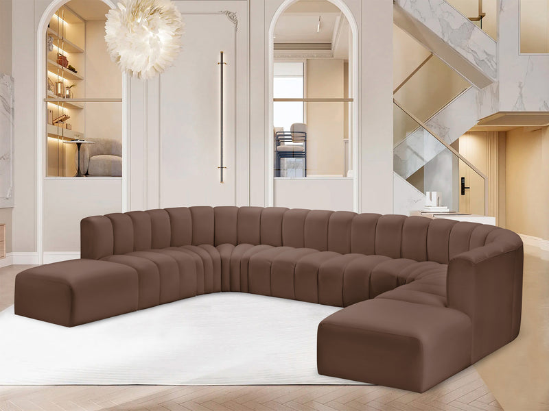 Arc 161" Wide Vegan Leather U Sectional