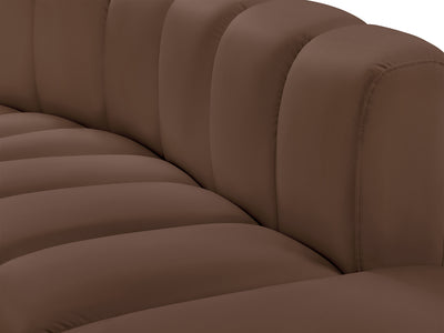 Arc 108" Wide Vegan Leather Modular S Sectional