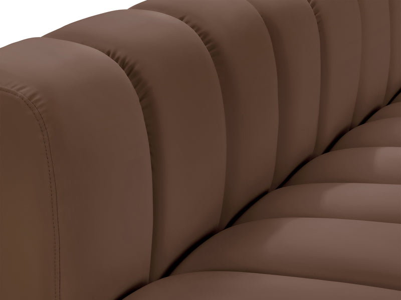 Arc 108" Wide Vegan Leather Modular S Sectional