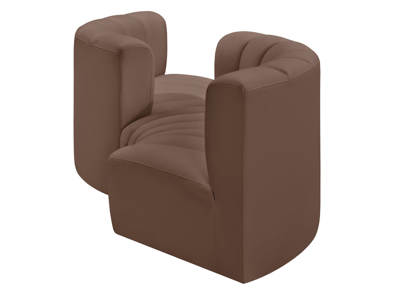 Arc 108" Wide Vegan Leather Modular S Sectional