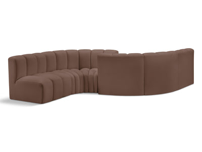 Arc 145" Wide Vegan Leather Modular S Sectional
