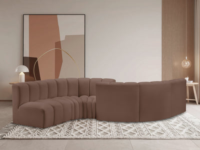 Arc 145" Wide Vegan Leather Modular S Sectional