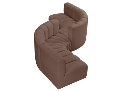 Arc 145" Wide Vegan Leather Modular S Sectional