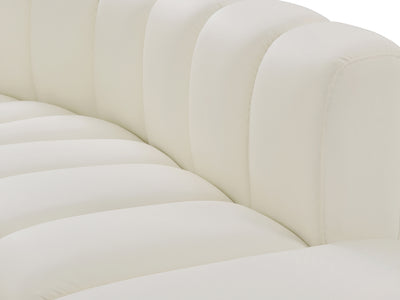 Arc 145" Wide Vegan Leather Modular S Sectional