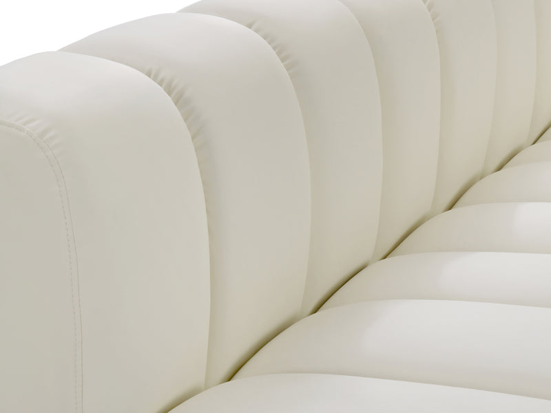 Arc 145" Wide Vegan Leather Modular S Sectional