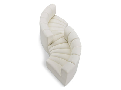 Arc 108" Wide Vegan Leather Modular S Sectional