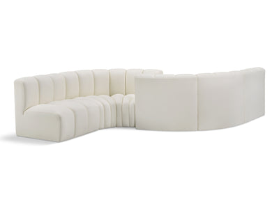 Arc 145" Wide Vegan Leather Modular S Sectional