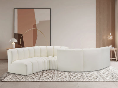 Arc 145" Wide Vegan Leather Modular S Sectional