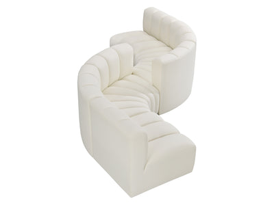 Arc 145" Wide Vegan Leather Modular S Sectional