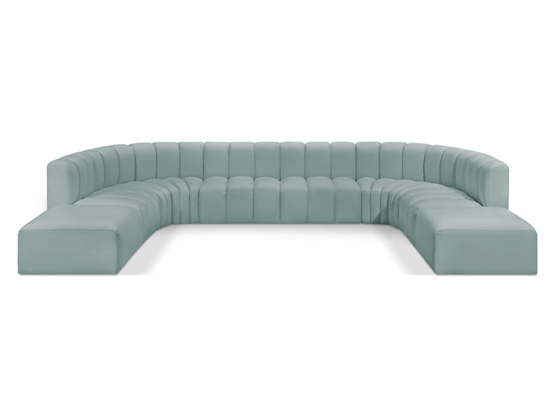 Arc 161" Wide Vegan Leather U Sectional