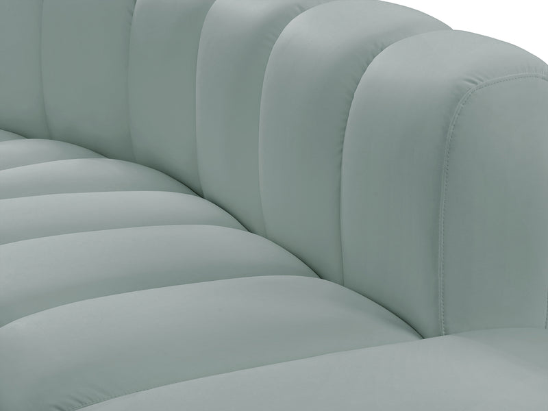 Arc 145" Wide Vegan Leather Modular S Sectional