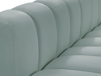 Arc 145" Wide Vegan Leather Modular S Sectional