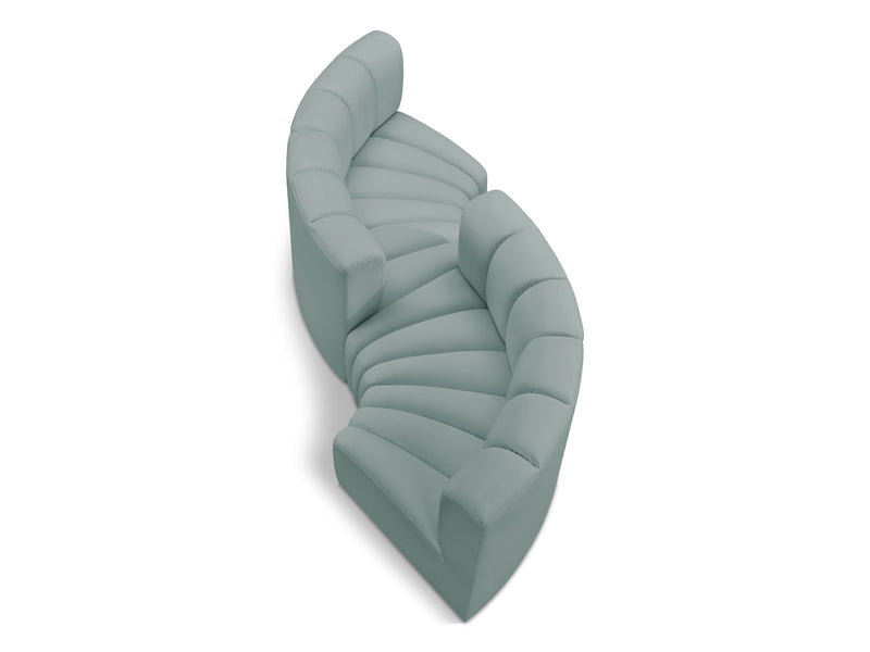 Arc 108" Wide Vegan Leather Modular S Sectional