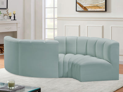 Arc 102" Wide Vegan Leather Modular S Sectional