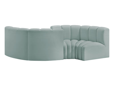 Arc 108" Wide Vegan Leather Modular S Sectional