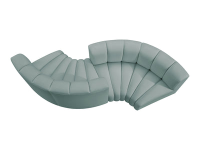 Arc 108" Wide Vegan Leather Modular S Sectional