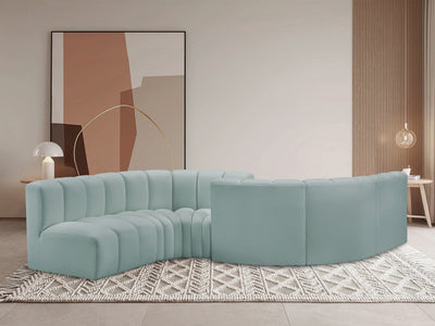 Arc 145" Wide Vegan Leather Modular S Sectional