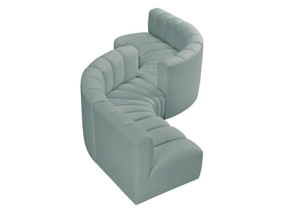 Arc 145" Wide Vegan Leather Modular S Sectional