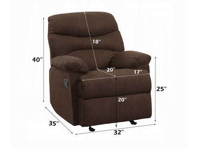 Arcadia 35" Wide Glider Recliner Armchair