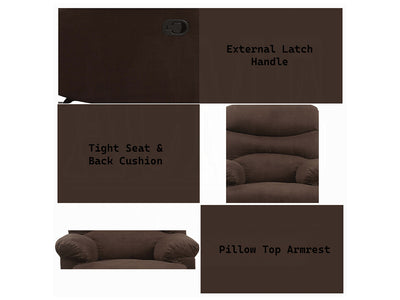 Arcadia 35" Wide Glider Recliner Armchair