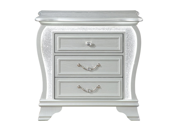 Aria 30" Tall 3 Drawer Nightstand With LED