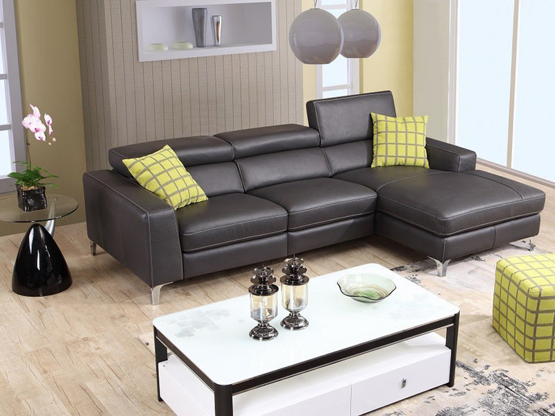 Ariana 104" / 67" Wide Leather Sectional