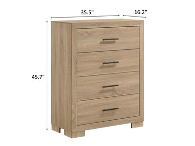 Arielle 35.5" Wide 4 Drawer Chest