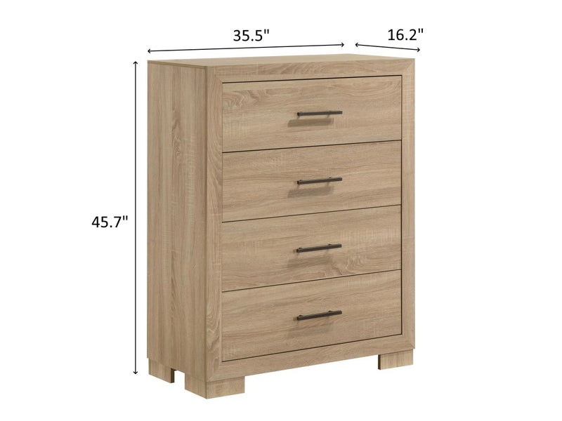 Arielle 35.5" Wide 4 Drawer Chest