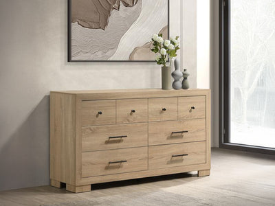 Arielle  61" Wide 6 Drawer Dresser With Mirror